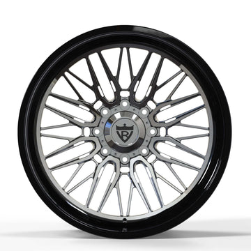 8 lug wheels for gmc truck- black deep dish custom forged aftermarket rims-RVRN Forged RV-T081 Series